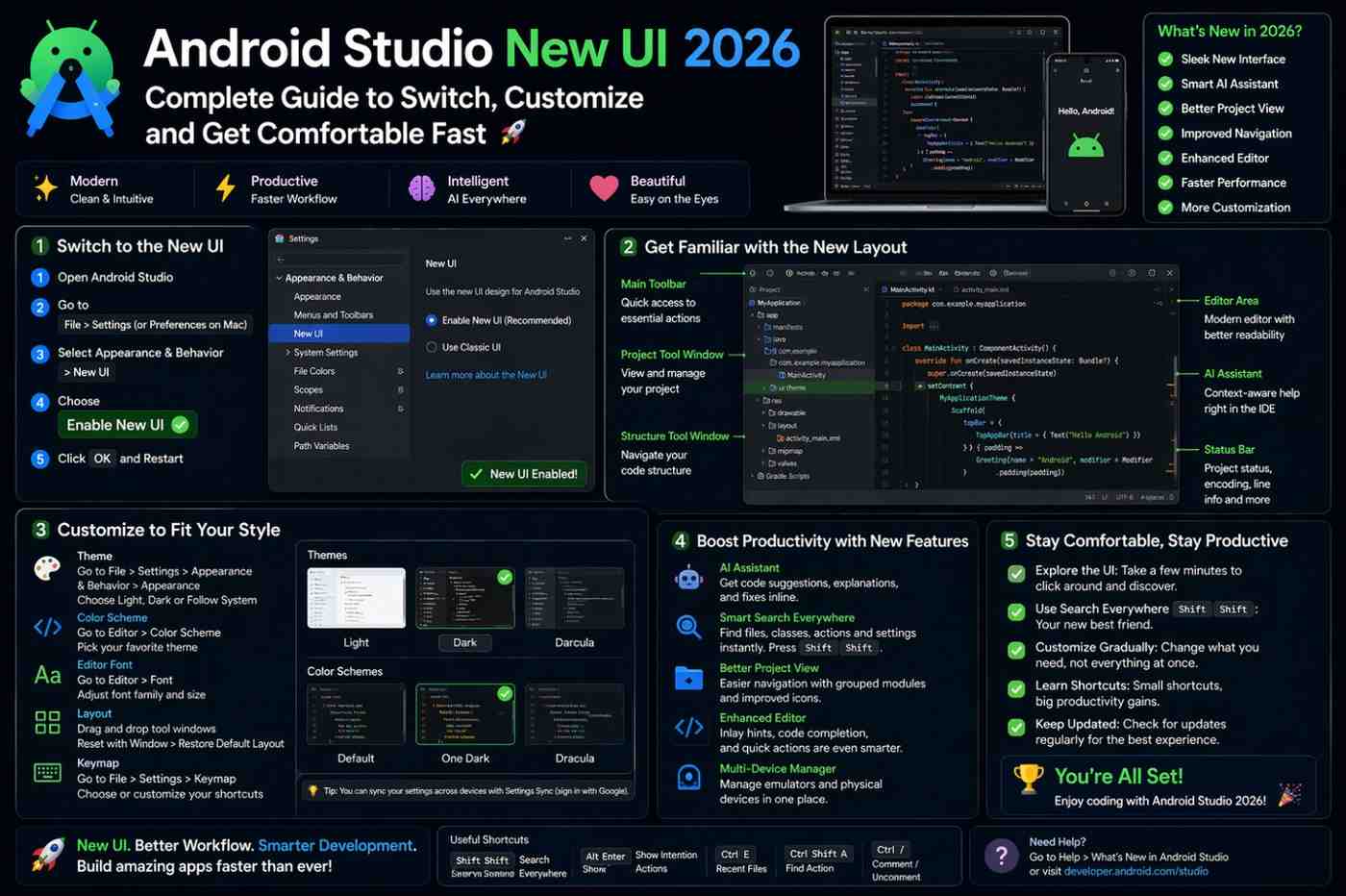 Android Studio New UI